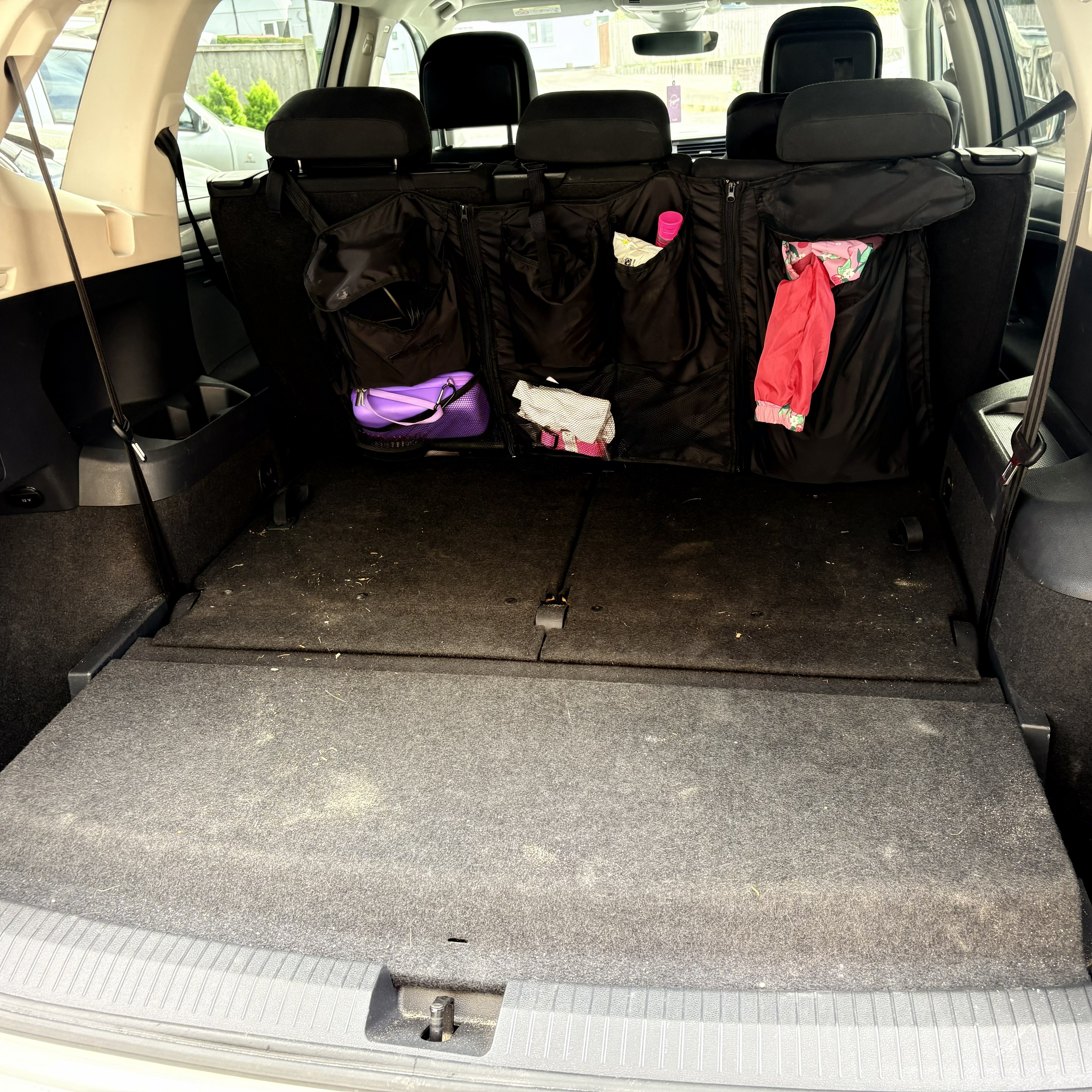 VW Tiguan boot interior before cleaning